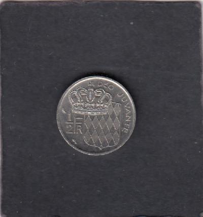 Beschrijving: 1/2 Franc  REINIER III